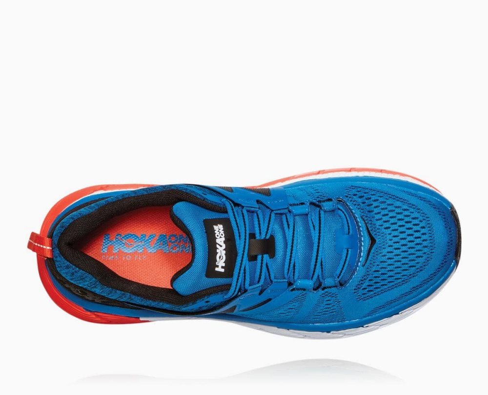 Chaussure Running Hoka Gaviota 2 Homme Bleu Royal Bleu Grise Foncé | NWAO14263