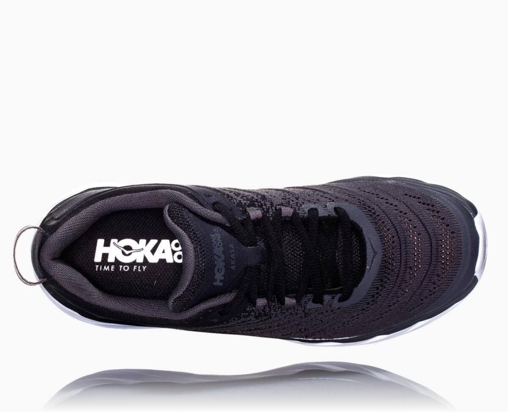 Chaussure de Marche Hoka Akasa Femme Noir Grise Foncé | HLQY72198