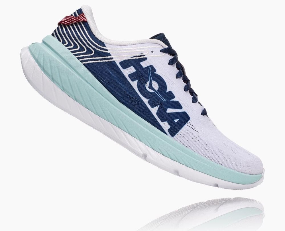 Chaussure de Marche Hoka Carbon X Homme Nimbus Cloud/Moonlit Ocean | ENOI57104