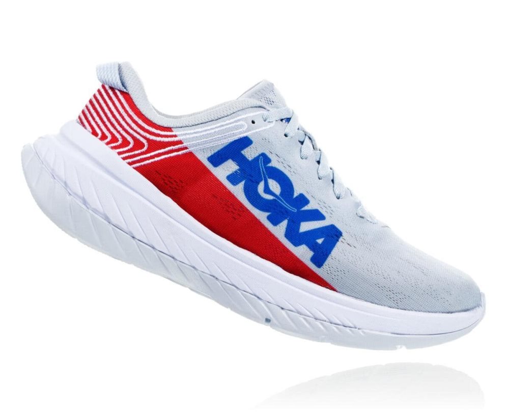 Chaussure de Marche Hoka Carbon X Homme Bleu | KWMR69852