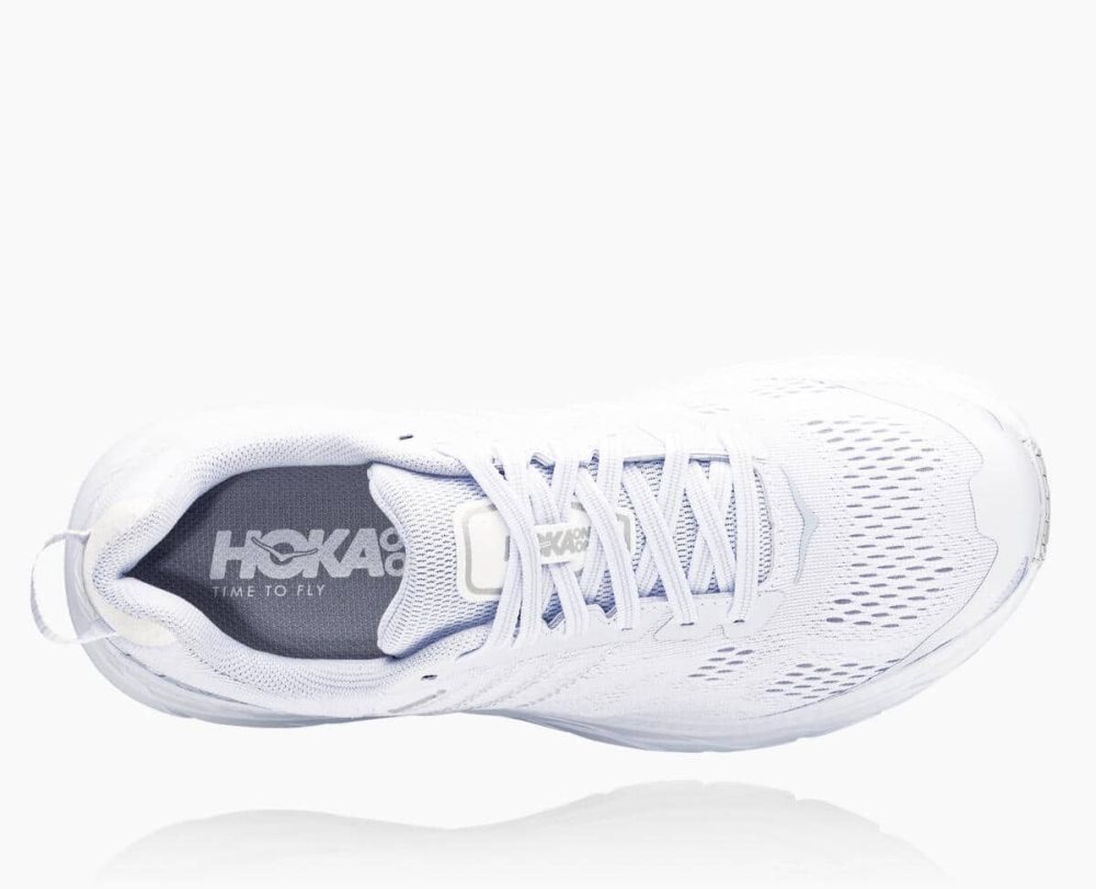 Chaussure de Marche Hoka Clifton 6 Homme Blanche Blanche | HDLB39564