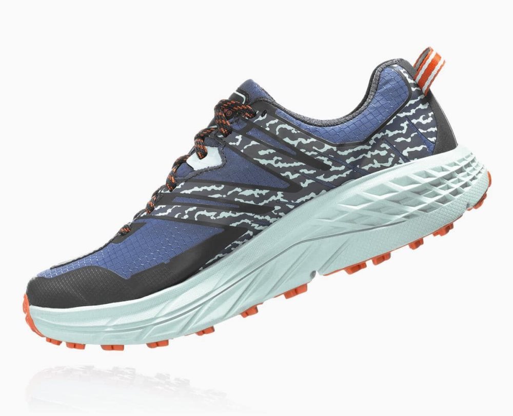 Chaussure de Randonnée Hoka Speedgoat 3 Waterproof Femme Bleu | NMWT49385