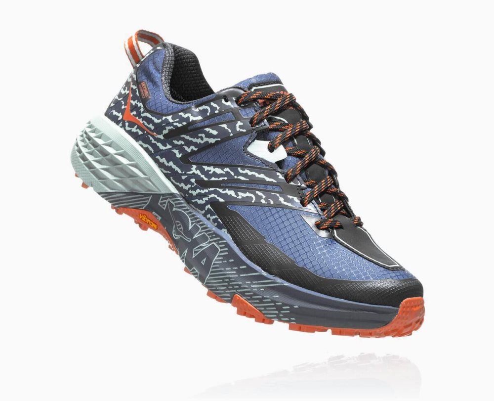 Chaussure de Randonnée Hoka Speedgoat 3 Waterproof Femme Bleu | NMWT49385