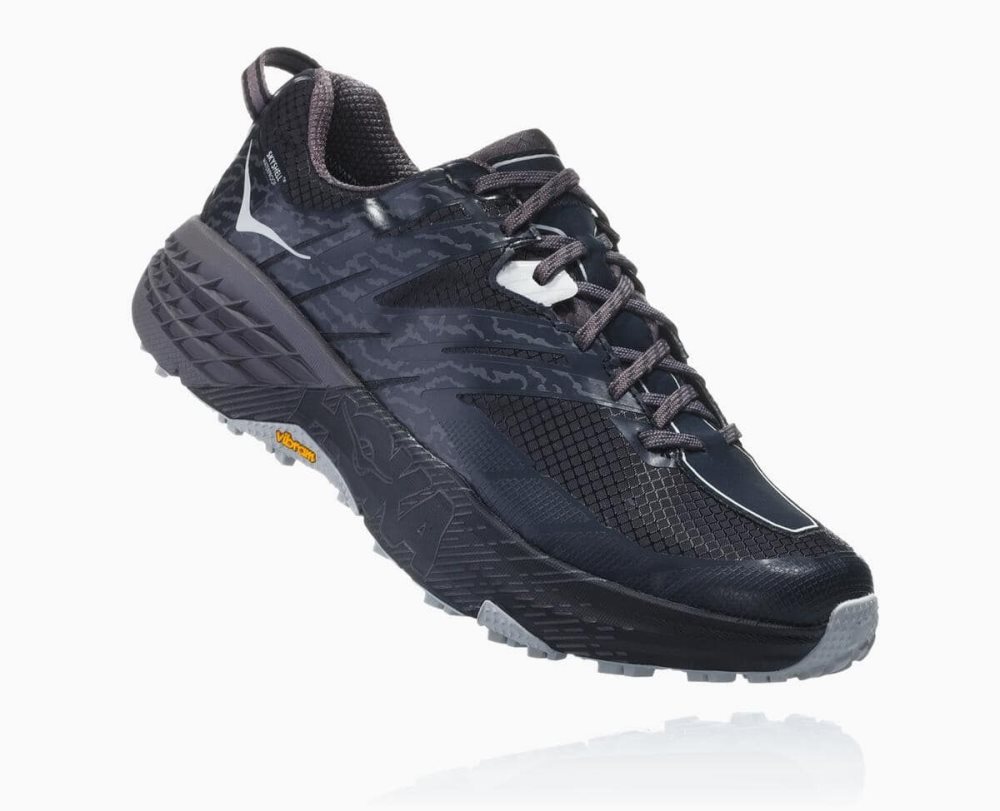 Chaussure de Randonnée Hoka Speedgoat 3 Waterproof Homme Noir Grise Foncé | CKGL46301