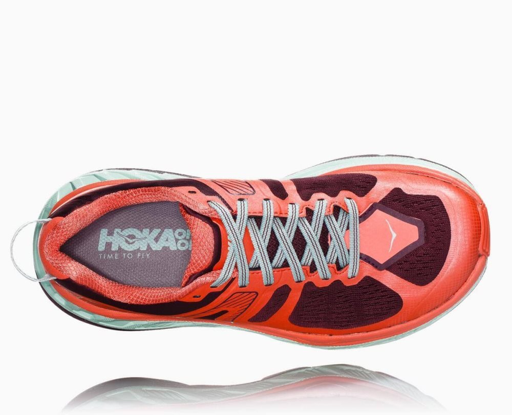 Chaussure de Randonnée Hoka Stinson ATR 5 Femme Fig/Emberglow | PDLU13927