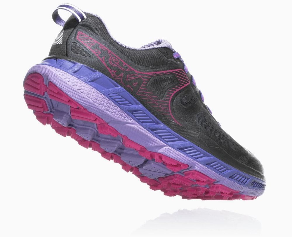 Chaussure de Randonnée Hoka Stinson ATR 5 Femme Ebony/Very Berry | XQYF29647