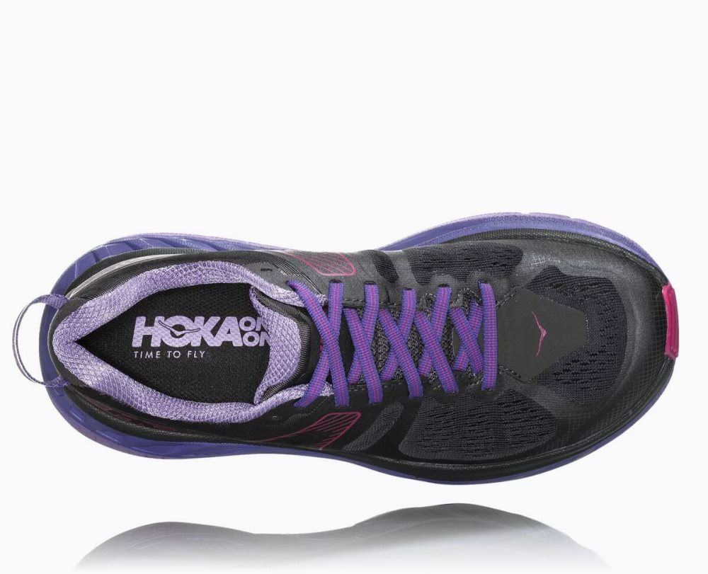 Chaussure de Randonnée Hoka Stinson ATR 5 Femme Ebony/Very Berry | XQYF29647