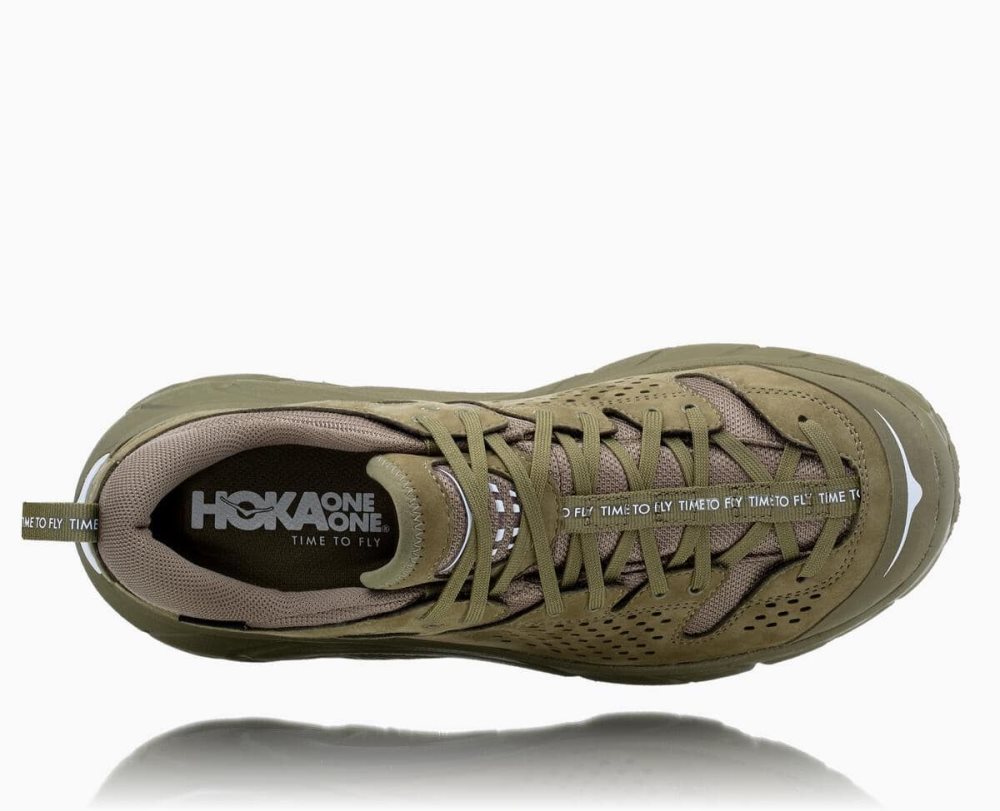 Chaussure de Randonnée Hoka Tor Ultra Low Wp Jp Homme Vert Olive | KIFW64981