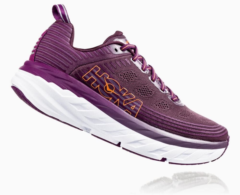 Chaussures De Récupération Hoka Bondi 6 Femme Violette | OIQP72901