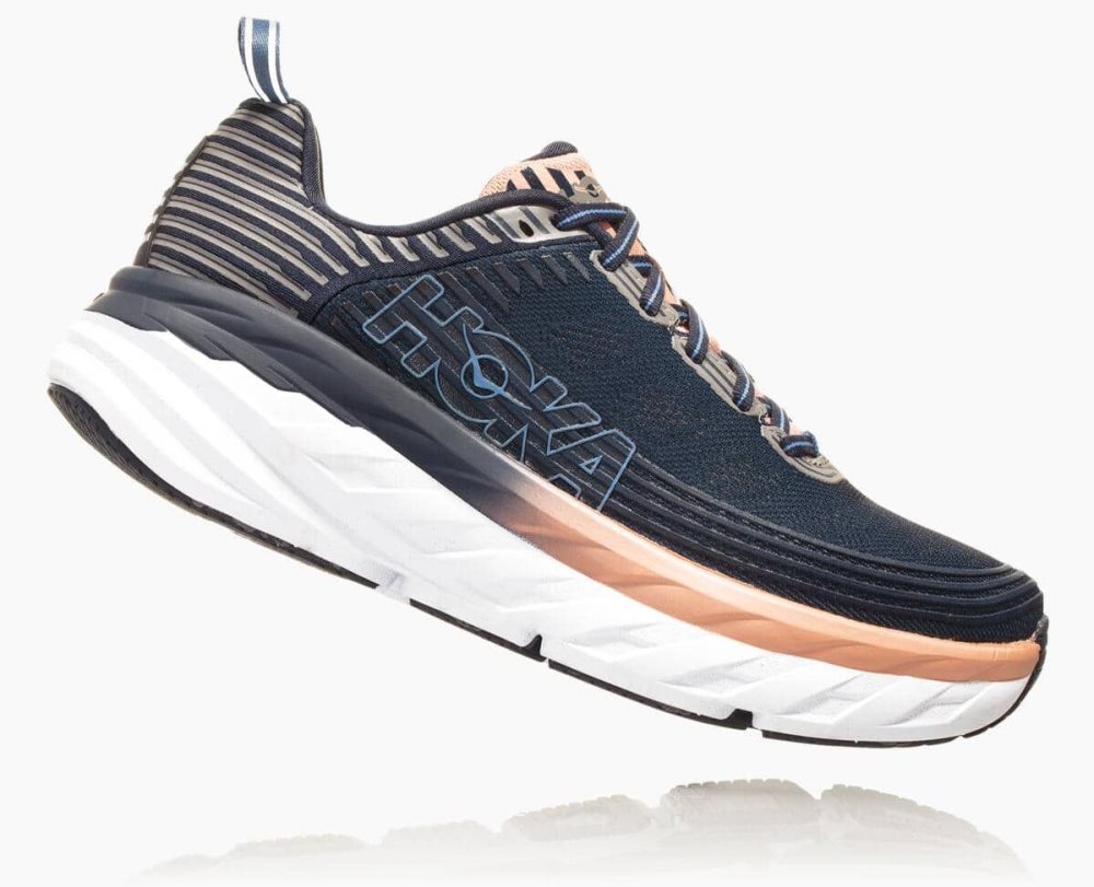 Chaussures De Récupération Hoka Bondi 6 Femme Indigo Rose | ZRBA12580