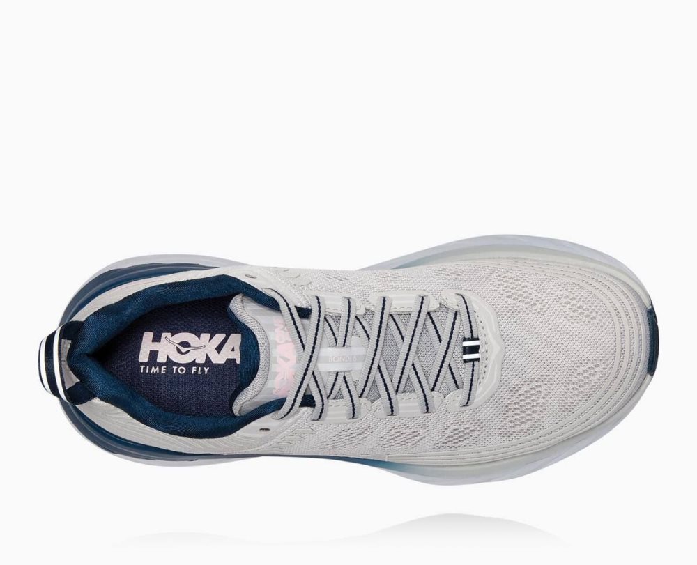 Chaussures De Récupération Hoka Bondi 6 Homme Lunar Rock/Nimbus Cloud | RDOQ85027