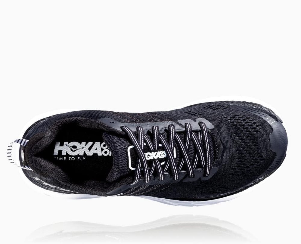 Chaussures De Récupération Hoka Clifton 6 Homme Noir Blanche | BUWJ34021