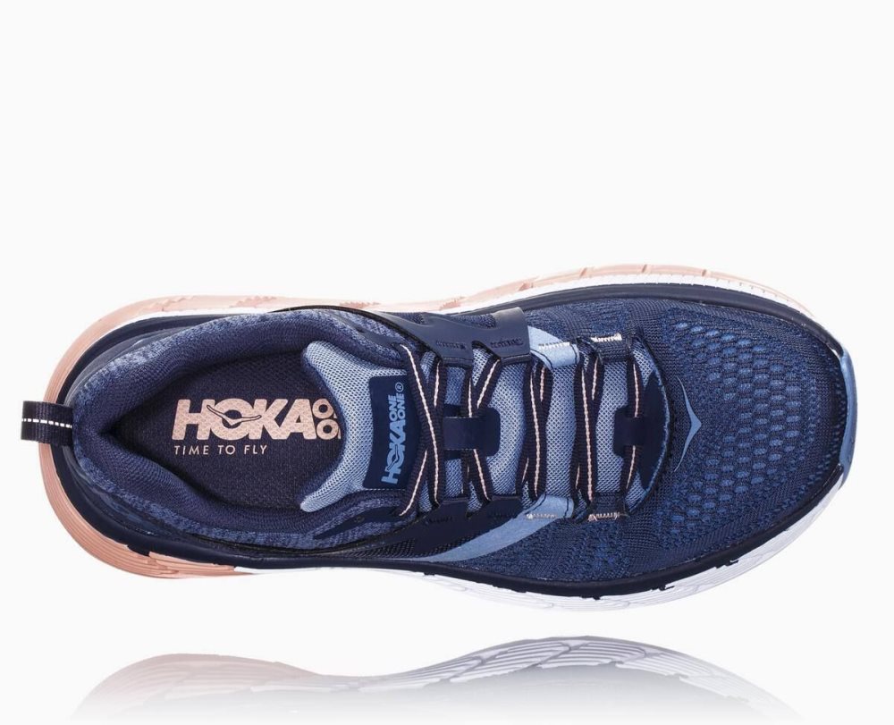 Chaussures De Récupération Hoka Gaviota 2 Femme Indigo Rose | HINO04518