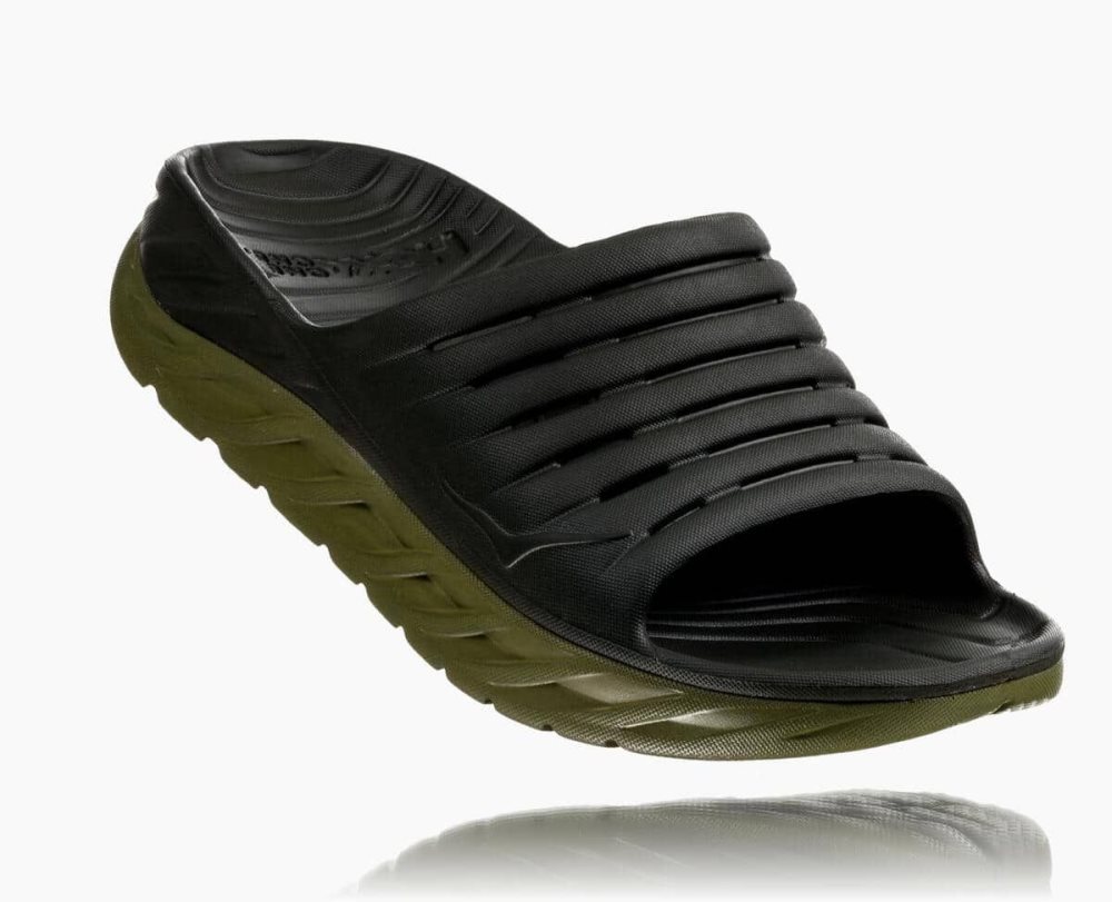 Chaussures De Récupération Hoka ORA Homme Forest Night/Mayfly | ADZI42870