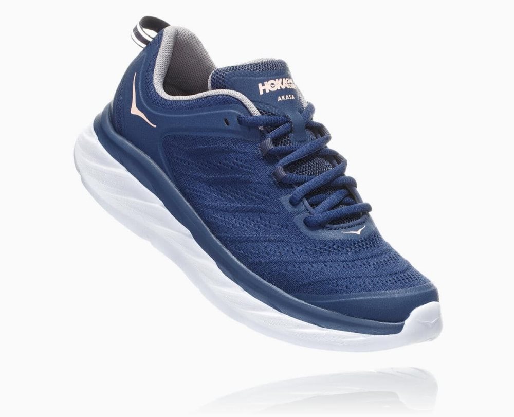 Chaussures Running Route Hoka Akasa Femme Indigo Rose | JLCU34917