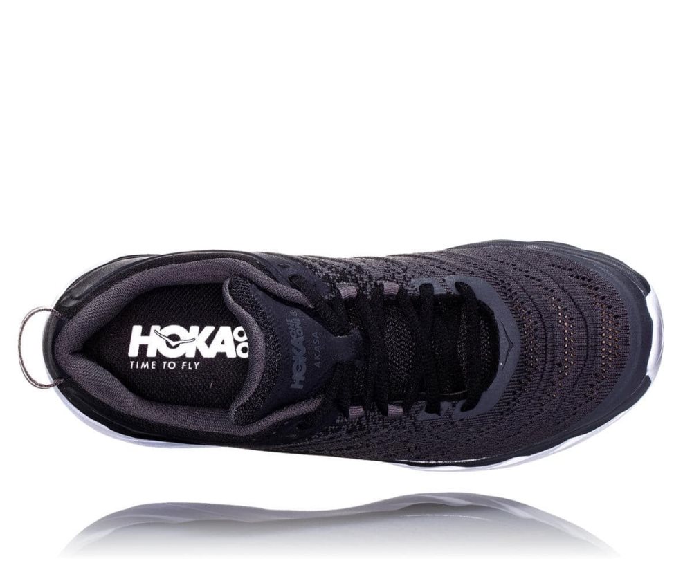 Chaussures Running Route Hoka Akasa Homme Noir Grise Foncé | QNJC49708