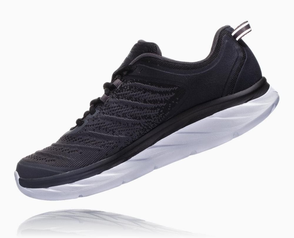 Chaussures Running Route Hoka Akasa Wide Femme Noir Grise Foncé | JTUV42810