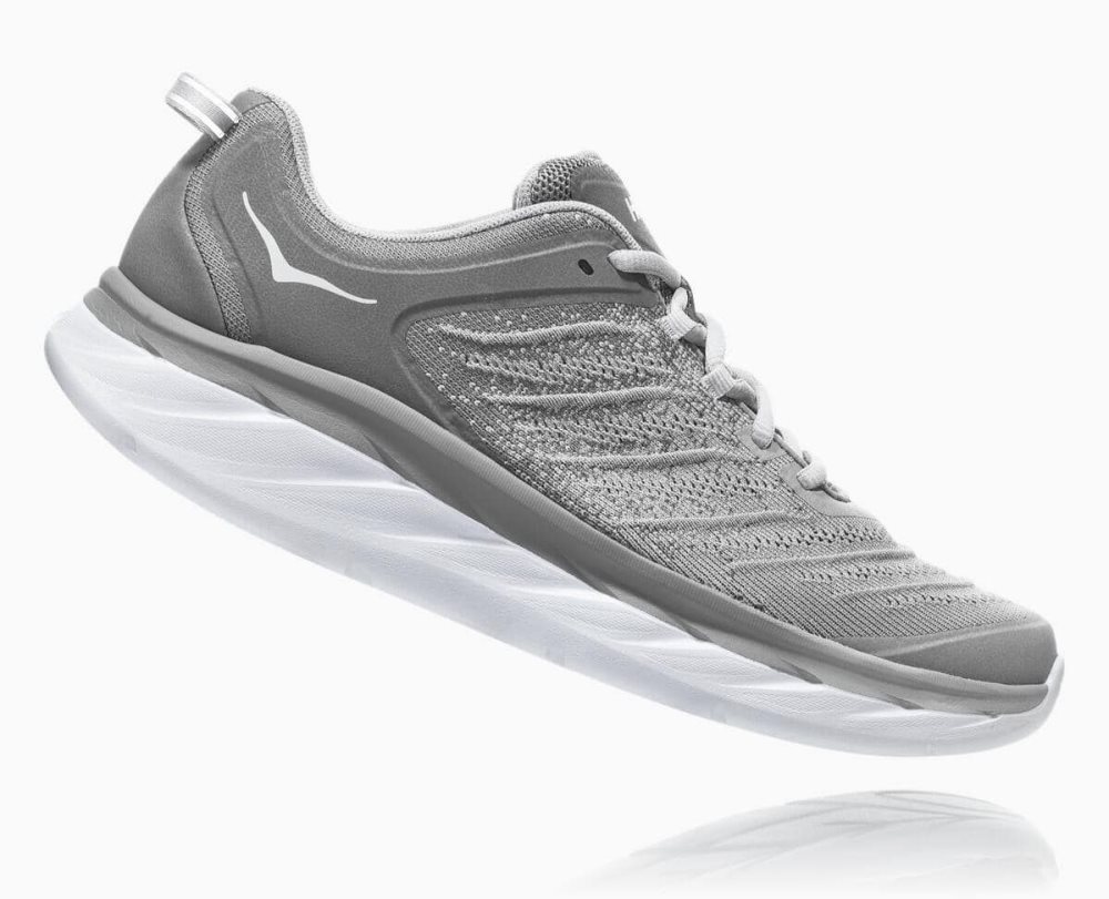 Chaussures Running Route Hoka Akasa Wide Homme Grise Argent | KFMG28169