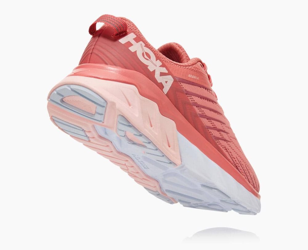 Chaussures Running Route Hoka Arahi 4 Femme Rose | NRJZ50328