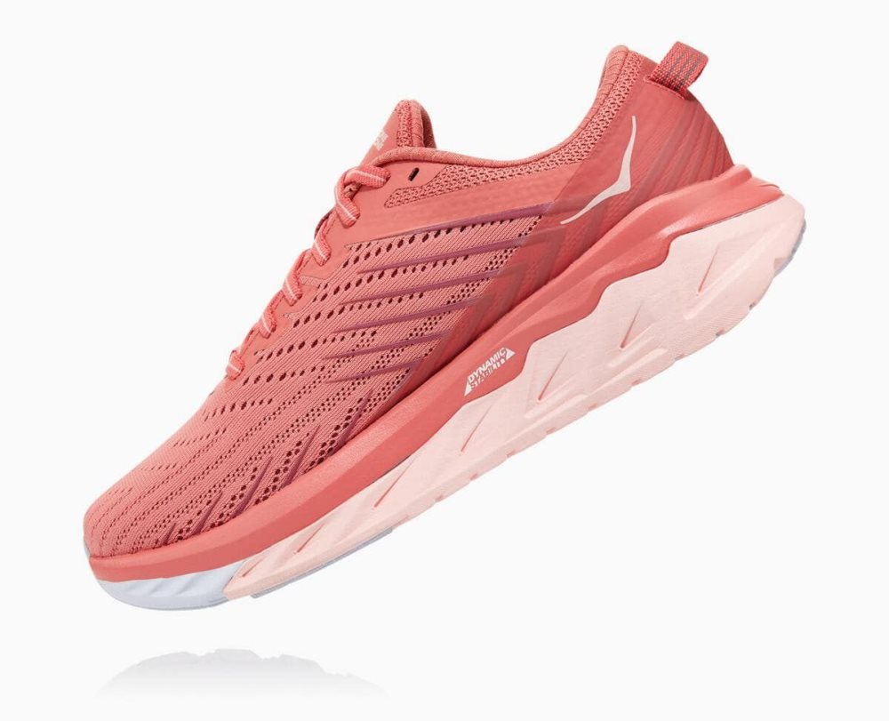 Chaussures Running Route Hoka Arahi 4 Femme Rose | NRJZ50328