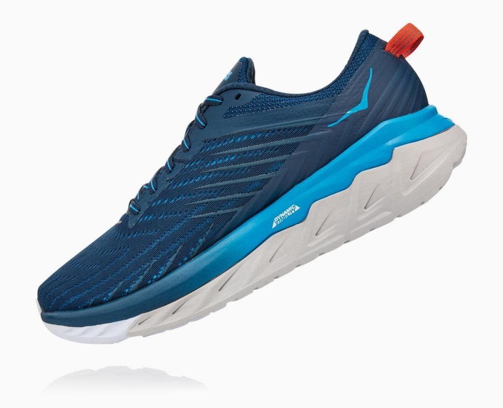 Chaussures Running Route Hoka Arahi 4 Wide Homme Bleu Bleu | DFCM76382