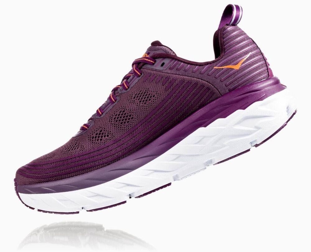 Chaussures Running Route Hoka Bondi 6 Femme Violette | ZQYA29543