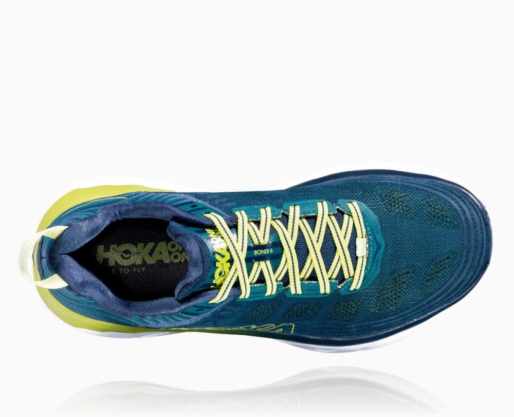 Chaussures Running Route Hoka Bondi 6 Homme Turquoise Foncé Vert | EUAV86954