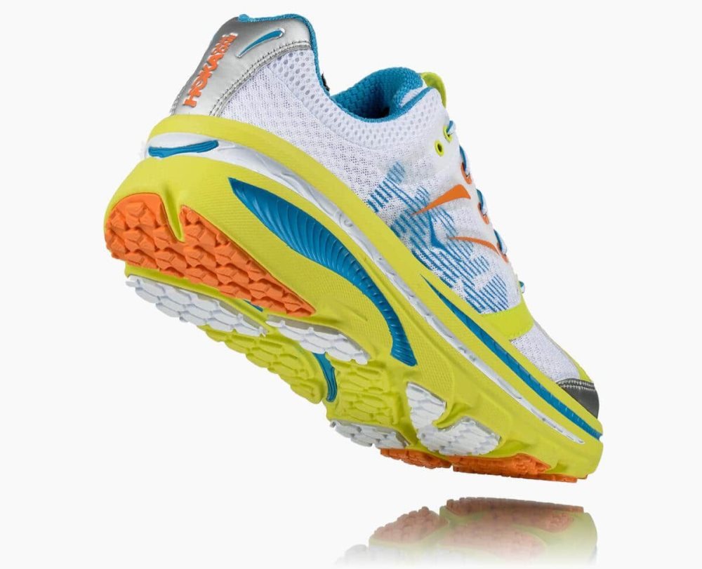 Chaussures Running Route Hoka Bondi B Homme Orange Blanche | FDJU56721