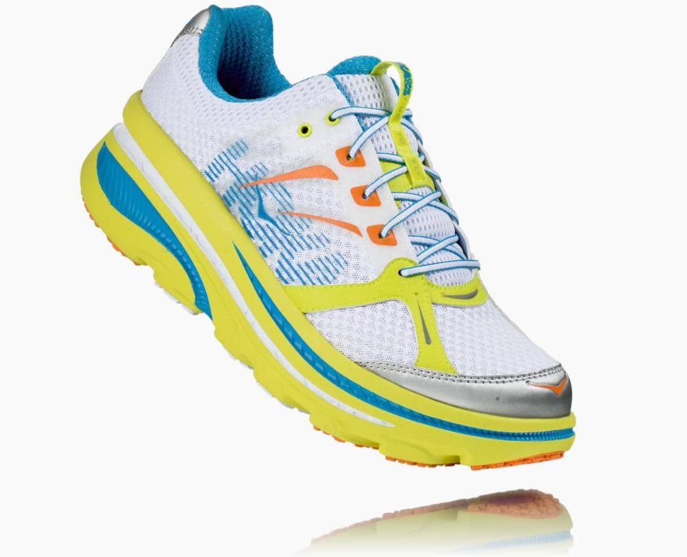 Chaussures Running Route Hoka Bondi B Homme Orange Blanche | FDJU56721