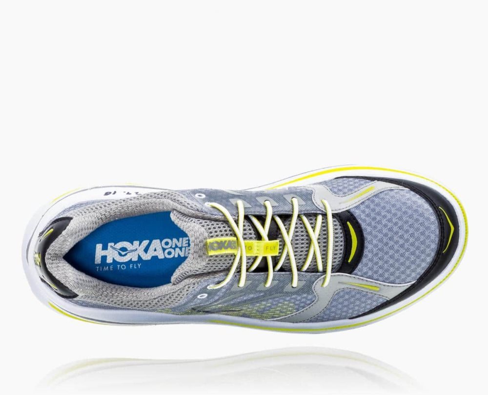 Chaussures Running Route Hoka Bondi B Homme Orange Grise | FVBC09715