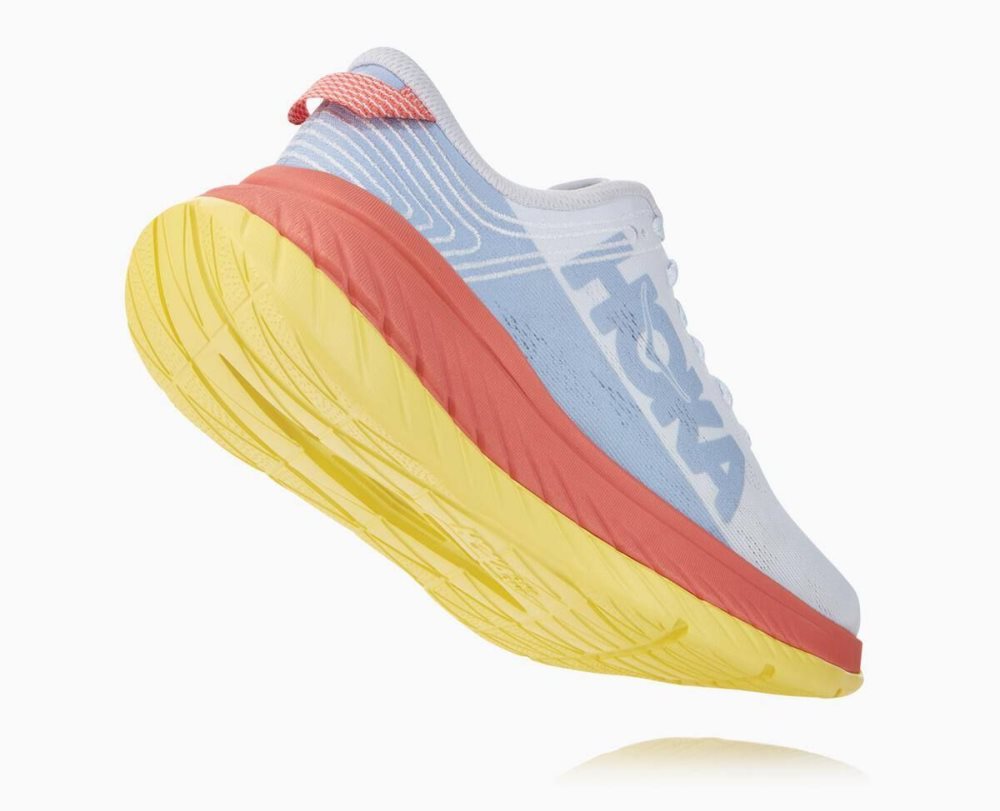 Chaussures Running Route Hoka Carbon X Femme Nimbus Cloud/Lantana | MIWV53470