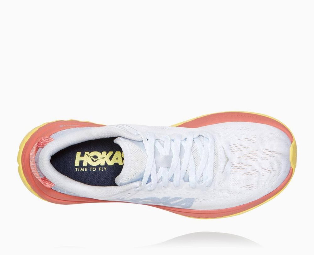 Chaussures Running Route Hoka Carbon X Femme Nimbus Cloud/Lantana | MIWV53470