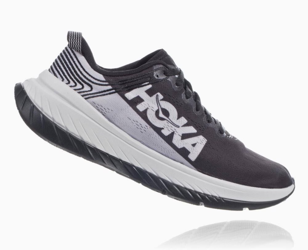 Chaussures Running Route Hoka Carbon X Femme Noir | SJVC74506