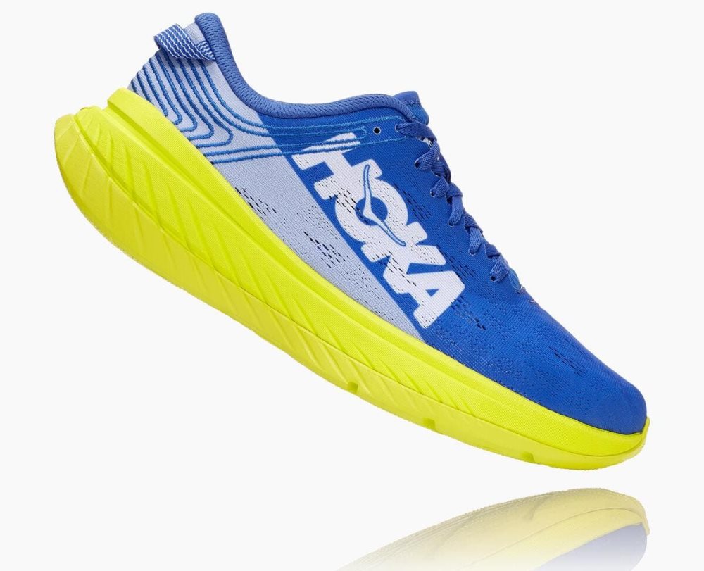 Chaussures Running Route Hoka Carbon X Homme Bleu | QEBF94825