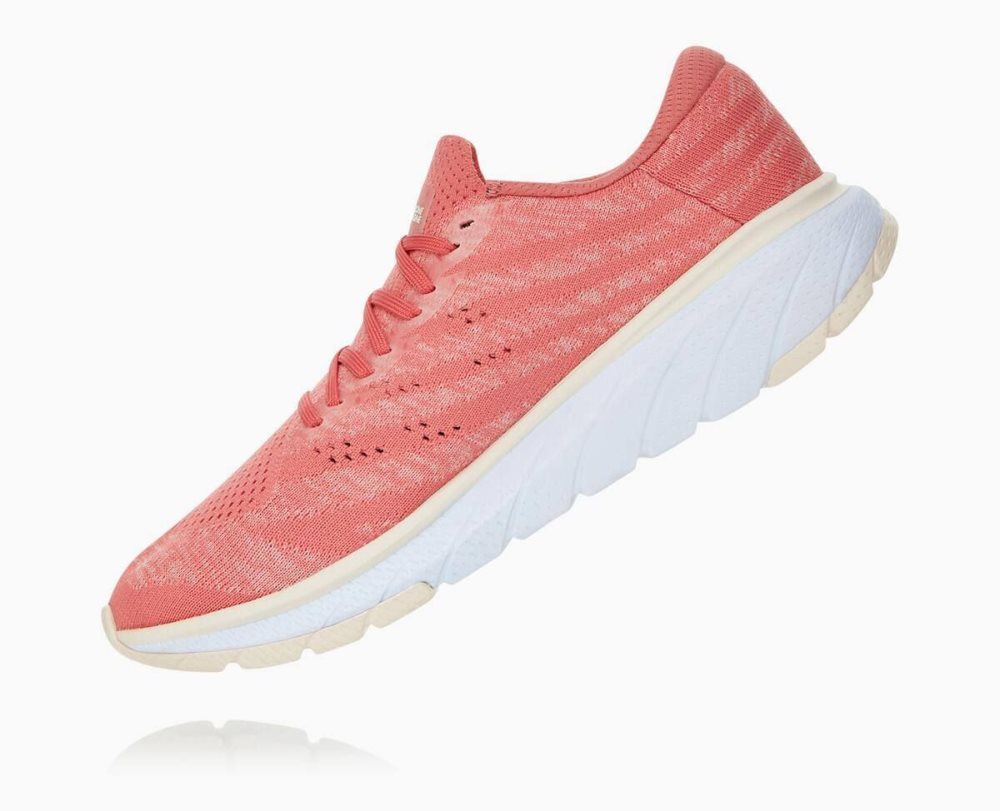 Chaussures Running Route Hoka Cavu 3 Femme Lantana/Eggnog | WUZC87160