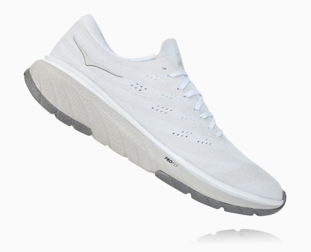 Chaussures Running Route Hoka Cavu 3 Homme Blanche | MDHF13248