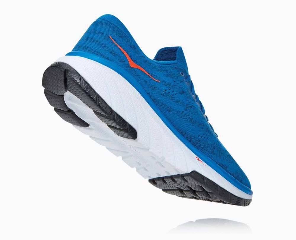 Chaussures Running Route Hoka Cavu 3 Homme Bleu Royal Bleu Blanche | OEKH92531