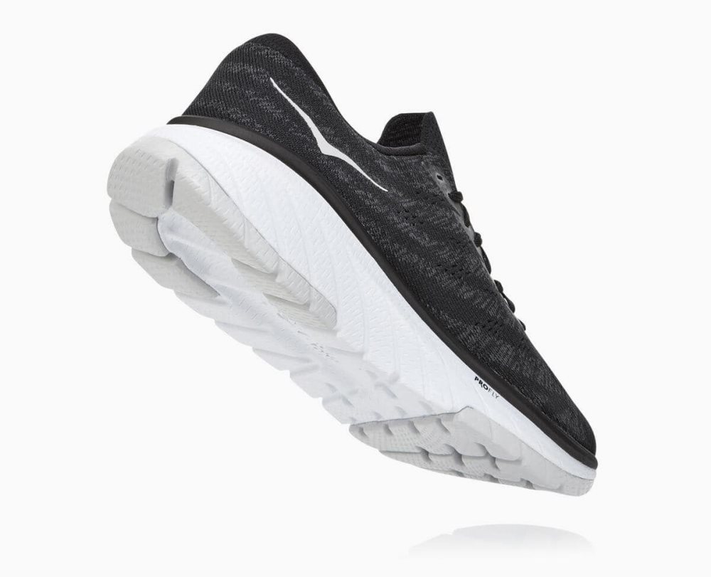 Chaussures Running Route Hoka Cavu 3 Homme Noir Blanche | ZVSQ87364