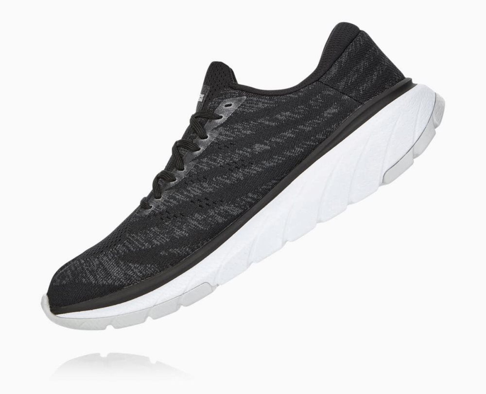 Chaussures Running Route Hoka Cavu 3 Homme Noir Blanche | ZVSQ87364