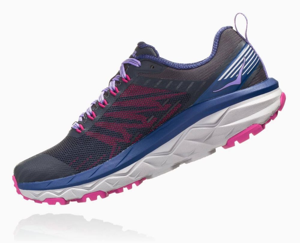 Chaussures Running Route Hoka Challenger ATR 5 Femme Ebony/Very Berry | SGFD30451