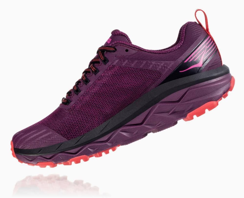 Chaussures Running Route Hoka Challenger ATR 5 Femme Violette Rouge | WXIM63508