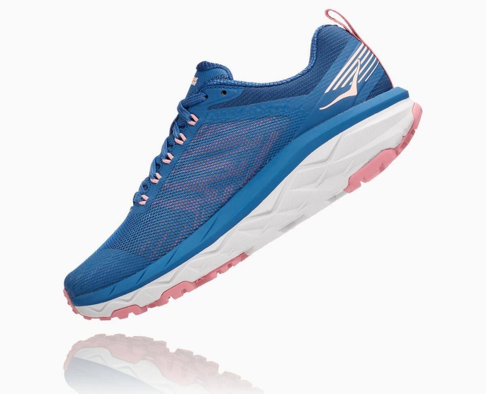 Chaussures Running Route Hoka Challenger ATR 5 Femme Bleu Foncé Marron | XEIQ01248