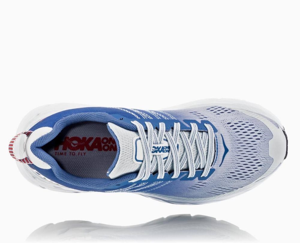 Chaussures Running Route Hoka Clifton 6 Femme Bleu | FZSD64137