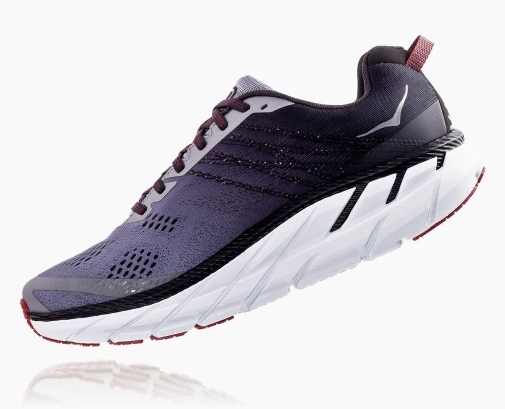 Chaussures Running Route Hoka Clifton 6 Homme Obsidienne | JGXA91382