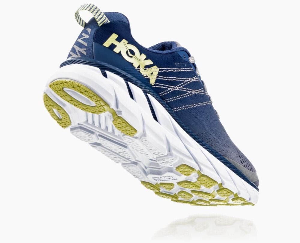 Chaussures Running Route Hoka Clifton 6 Wide Femme Bleu | OGWC61539