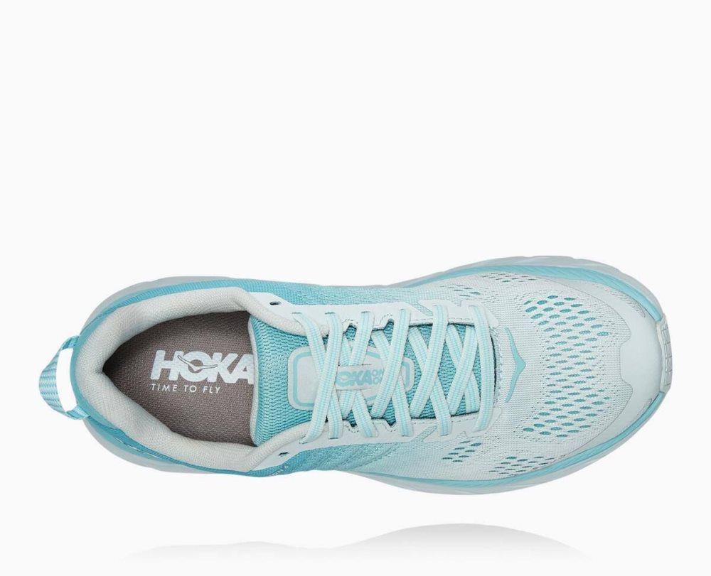 Chaussures Running Route Hoka Clifton 6 Femme Marron Bleu | SNKL82640