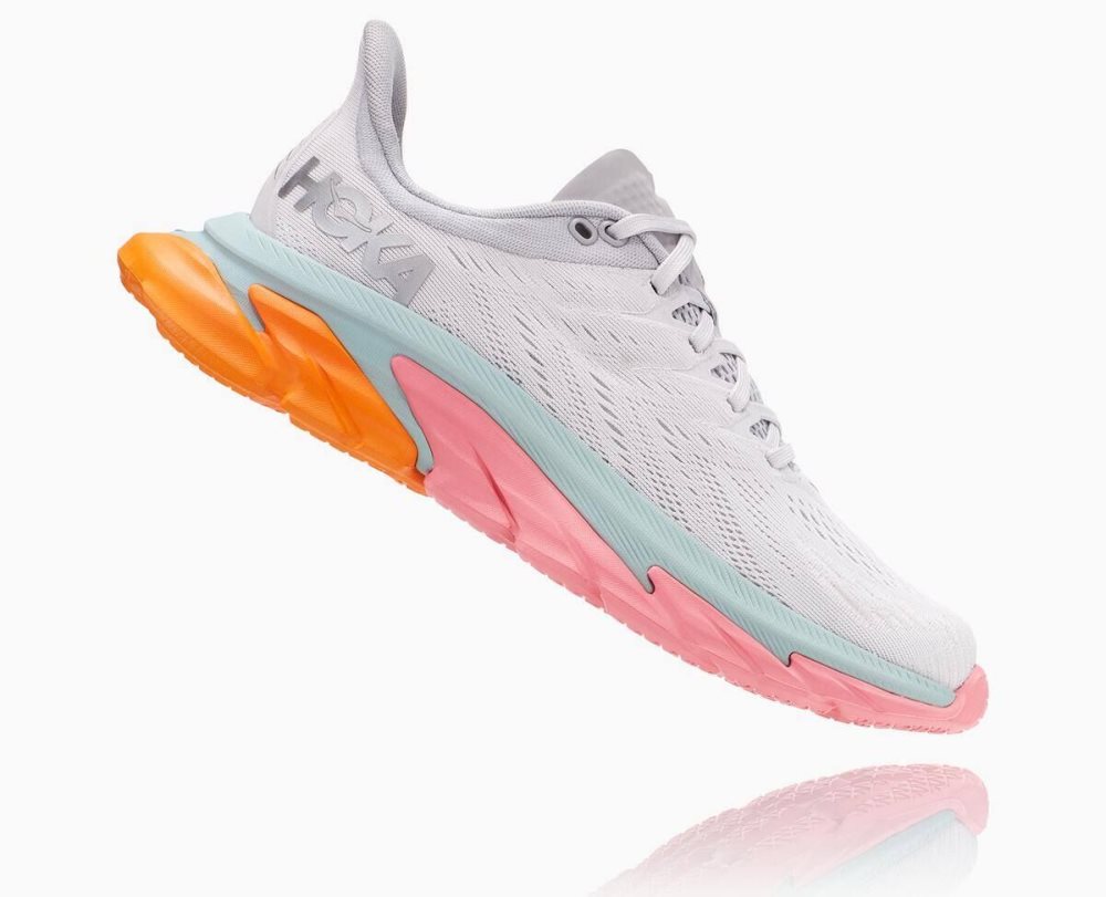 Chaussures Running Route Hoka Clifton Edge Femme Nimbus Cloud/Lunar Rock | JWEL28345