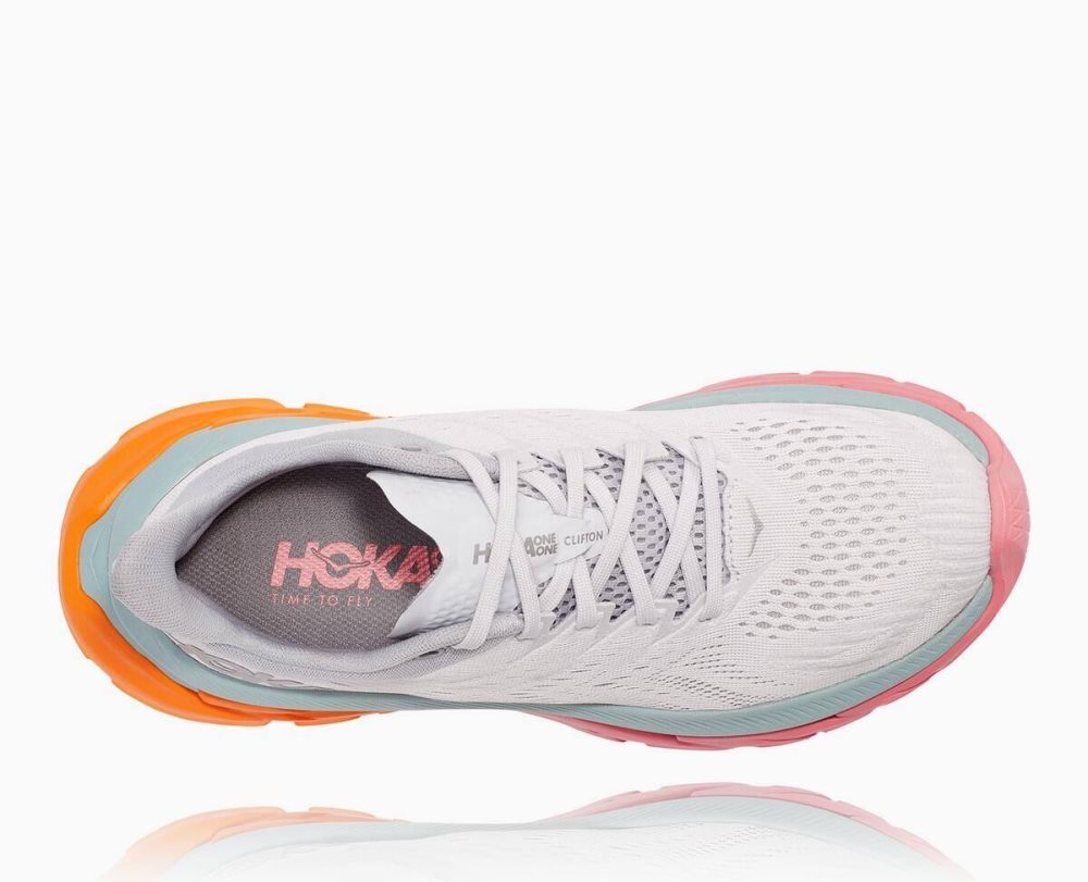 Chaussures Running Route Hoka Clifton Edge Femme Nimbus Cloud/Lunar Rock | JWEL28345