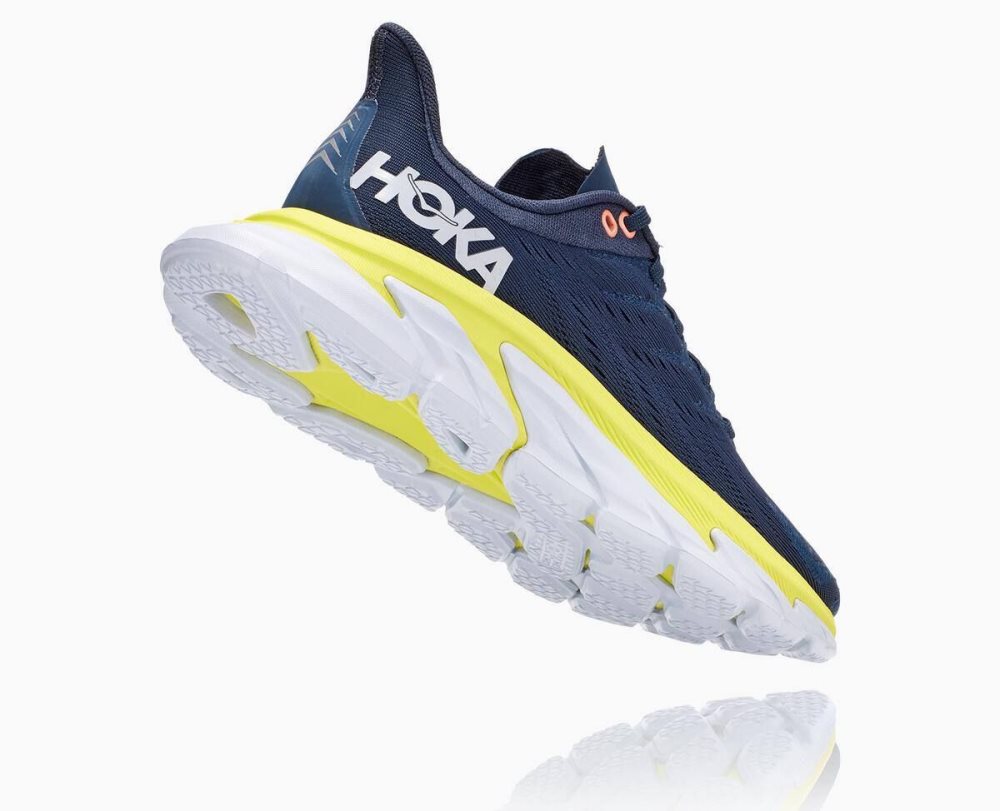 Chaussures Running Route Hoka Clifton Edge Femme Moonlit Ocean/Evening Primrose | MSDB26307