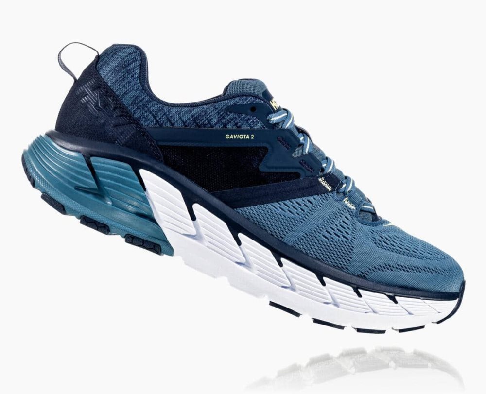 Chaussures Running Route Hoka Gaviota 2 Homme Bleu | GNCR35608